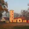 Fire station in Garlitz (municipality Märkisch Luch) in Brandenburg, Germany