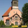 Jugendstilkirche in Päwesin-Bagow in Brandenburg, Deutschland