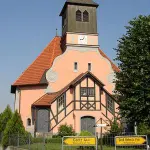 Jugendstilkirche in Päwesin-Bagow in Brandenburg, Deutschland